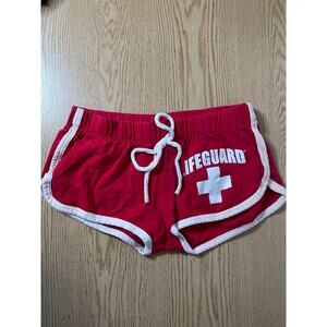 Womens Lifeguard Shorts Red size Small Halloween 🎃 Costume